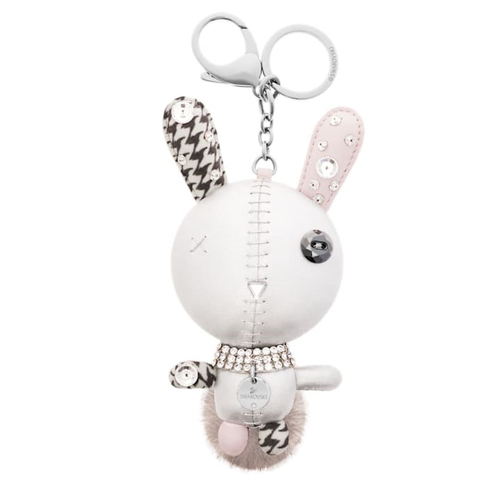 Mathilde Handtaschen-Charm Hase, Grau, Edelstahl 5020921