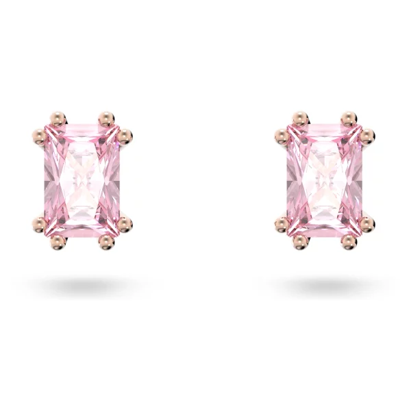 Swarovski Stilla Ohrstecker Kissenschliff, Rosa, Roségold-Legierungsschicht 5639136