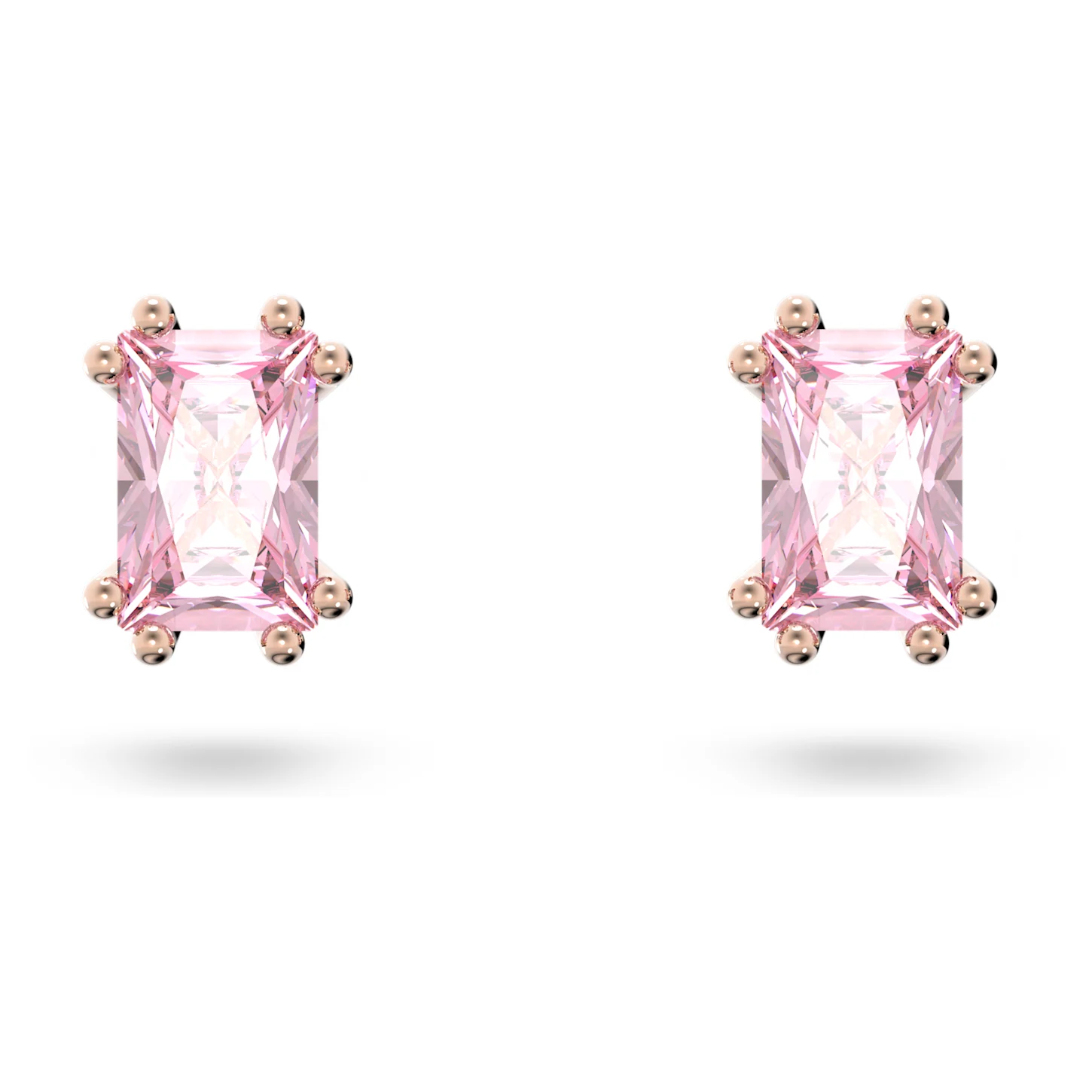 Swarovski Stilla Ohrstecker Kissenschliff, Rosa, Roségold-Legierungsschicht 5639136
