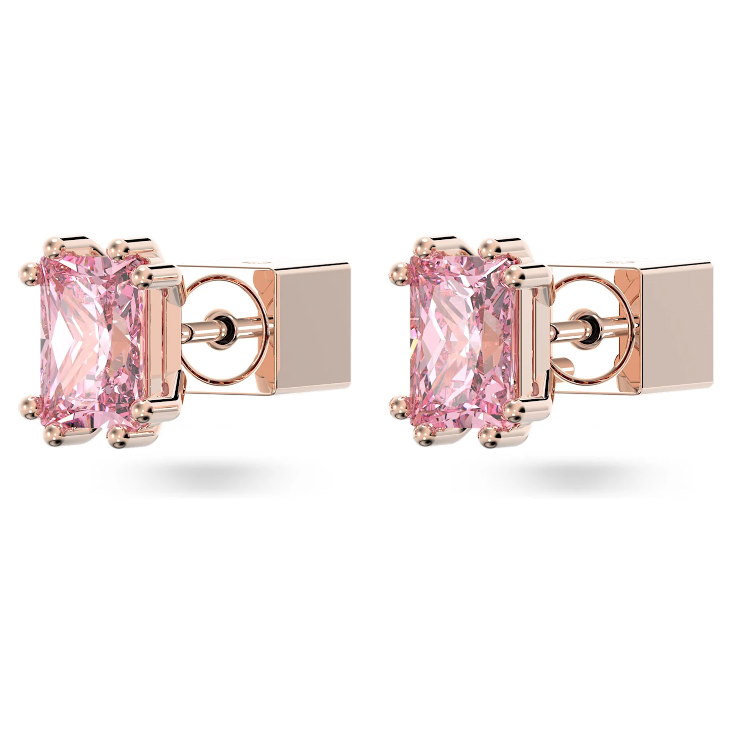 Swarovski Stilla Ohrstecker Kissenschliff, Rosa, Roségold-Legierungsschicht 5639136 – Bild 3
