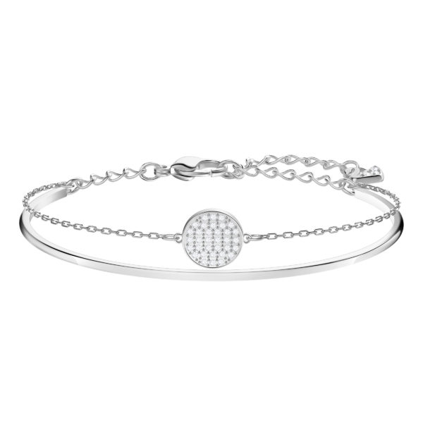 Swarovski Ginger Armreif Weiß, Rhodiniert 5389044