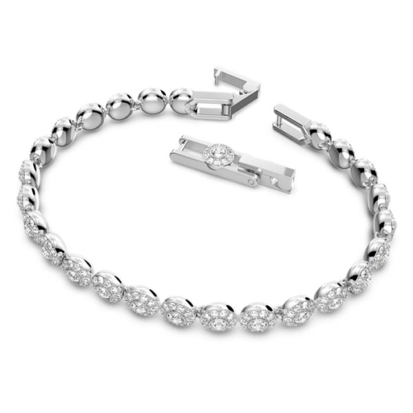 Swarovski Angelic Armband Rundschliff, Weiß, Rhodiniert 5071173 – Bild 3