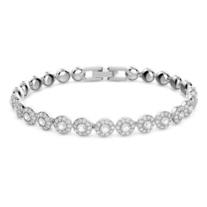 Swarovski Angelic Armband Rundschliff, Weiß, Rhodiniert 5071173