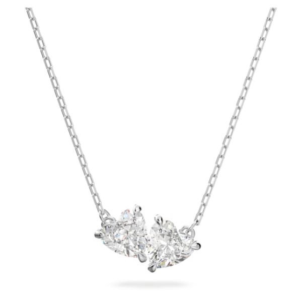 Attract Soul Halskette Herz, Weiss, Rhodiniert 5517117