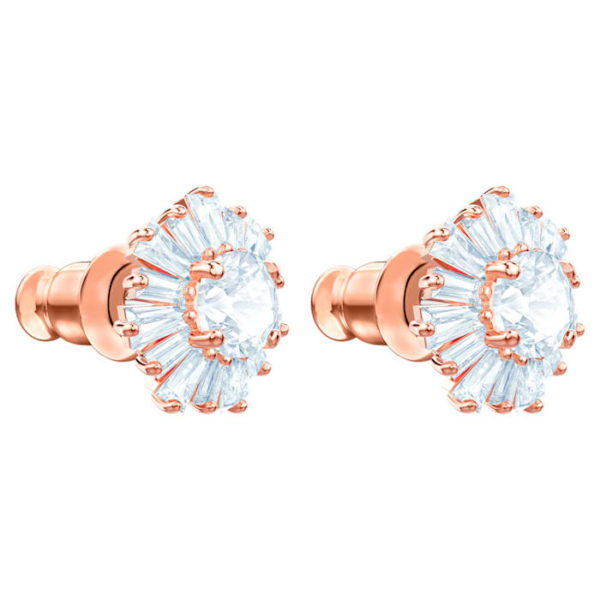 Swarovski Sunshine Ohrstecker Sonne, Weiss, Roségold-Legierungsschicht 5459597 – Bild 4
