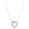 Swarovski Infinity Halskette Herz, Weiß, Metallmix 5518868 – Bild 3