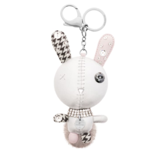 Mathilde Handtaschen-Charm Hase, Grau, Edelstahl 5020921
