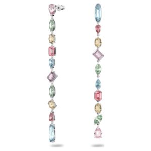 Swarovski Gema Ohrringe Asymmetrisch, Mehrfarbig, Rhodiniert 5600979