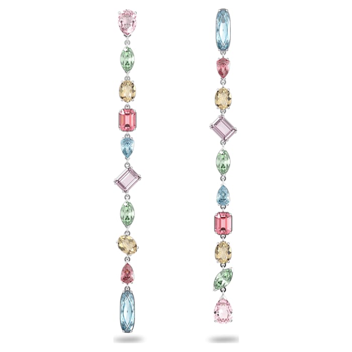 Swarovski Gema Ohrringe Asymmetrisch, Mehrfarbig, Rhodiniert 5600979 – Bild 3