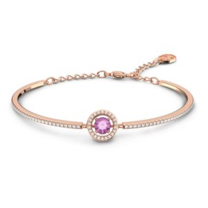 Swarovski Sparkling Dance Armreif Rundschliff, Violett, Roségold-Legierungsschicht 5620554