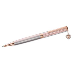 Swarovski Crystalline Kugelschreiber Herz, Roséfarben, Rosa lackiert 5527536