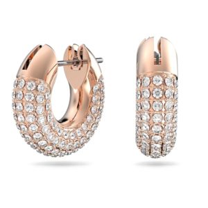 Swarovski Dextera Kreolen Pavé, Klein, Weiß, Roségold-Legierungsschicht 5636531