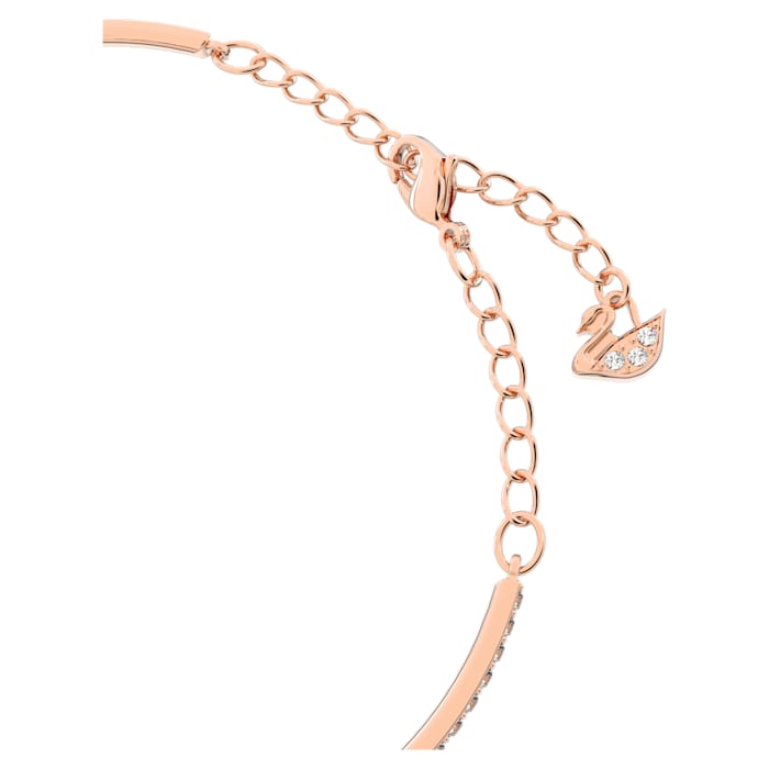 Swarovski Sparkling Dance Oval Armband Rundschliff, Weiß, Roségold-Legierungsschicht 5472382 – Bild 4