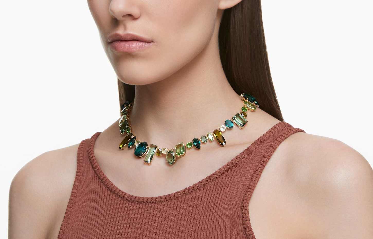 Gema Halskette Grün, Goldlegierungsschicht 5613735 – Bild 2