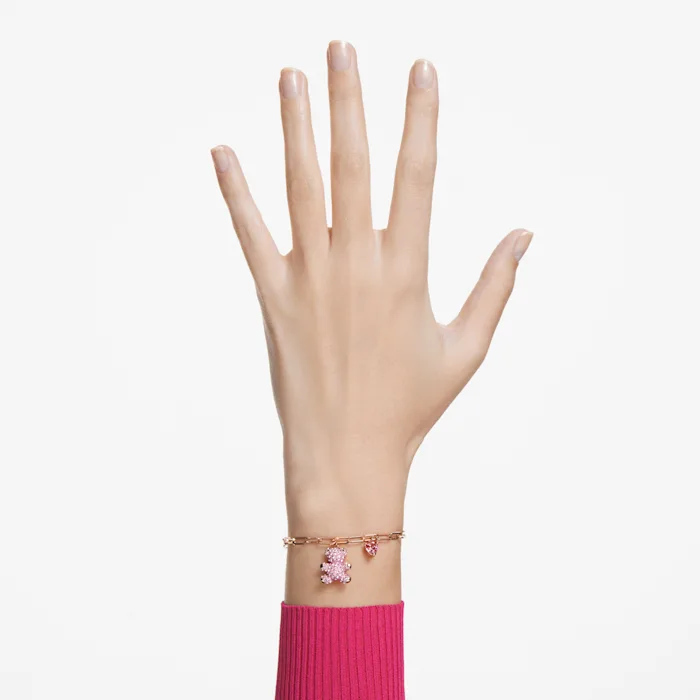 Swarovski Teddy Armband Rosa, Roségold-Legierungsschicht 5642978 – Bild 2