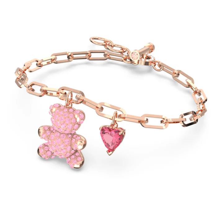 Swarovski Teddy Armband Rosa, Roségold-Legierungsschicht 5642978 – Bild 3
