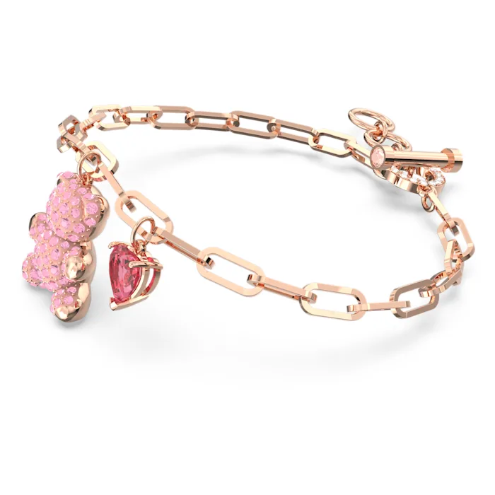Swarovski Teddy Armband Rosa, Roségold-Legierungsschicht 5642978 – Bild 4