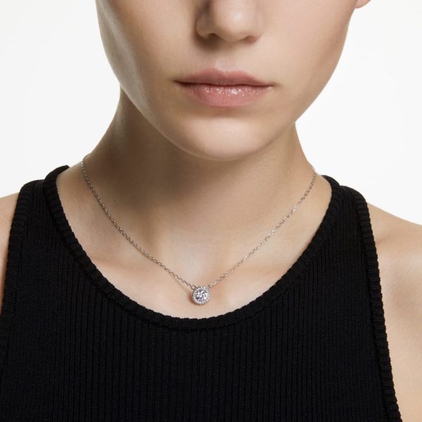 Constella Anhänger Rundschliff, Pavé, Weiß, Rhodiniert 5636264 – Bild 2