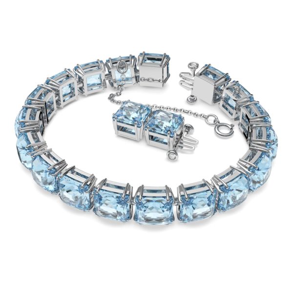 millenia armband kissenschliff mittel blau rhodiniert swarovski 5614924 millenia armband kissenschliff mittel blau rhodiniert swarovski 5614924