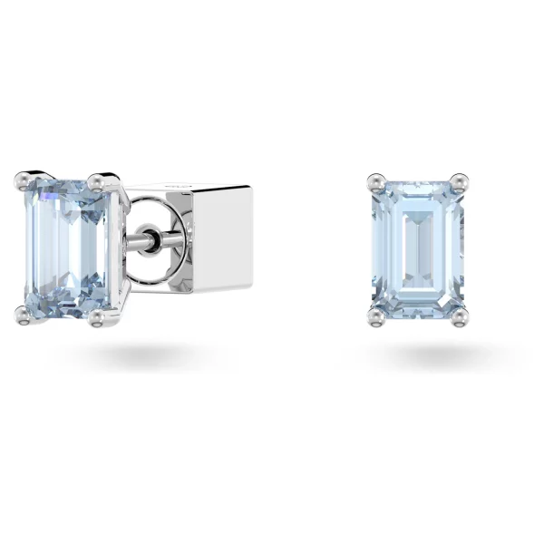 Swarovski Stilla Ohrstecker Kissenschliff, Blau, Rhodiniert 5639134 – Bild 2
