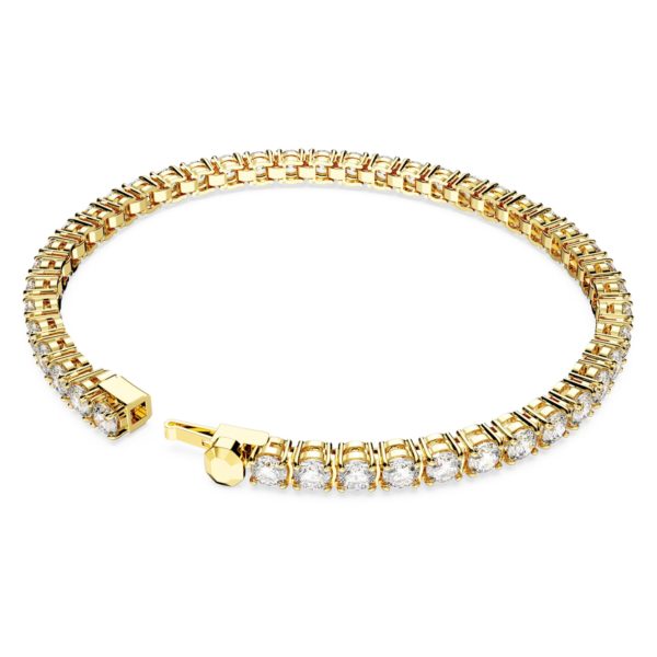 Swarovski Matrix Tennis Armband Goldlegierungsschicht – Bild 3