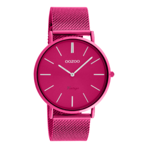 OOZOO Vintage Damen - Mesh-Armband - Pink C20275