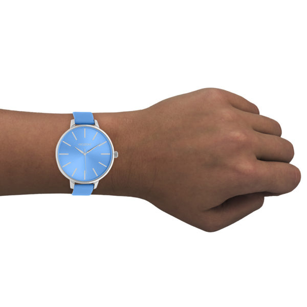 OOZOO Timepieces - Damen - Leder-Armband - Blau/Silber C10982 – Bild 2