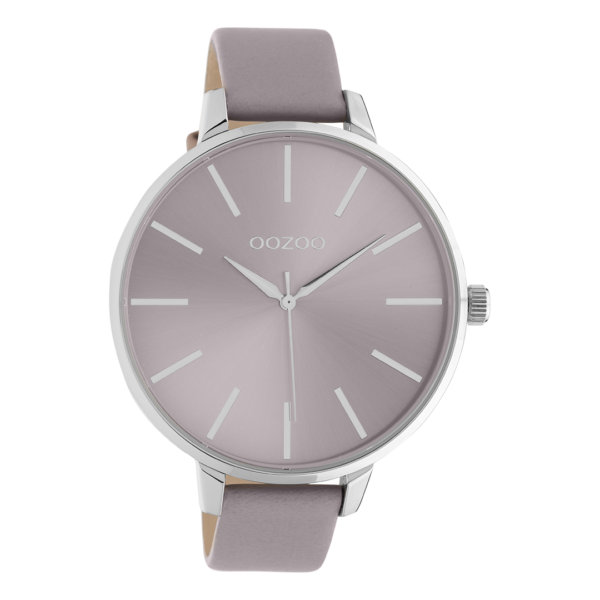 OOZOO Timepieces - Damen - Leder-Armband - Lila/Silber C10980