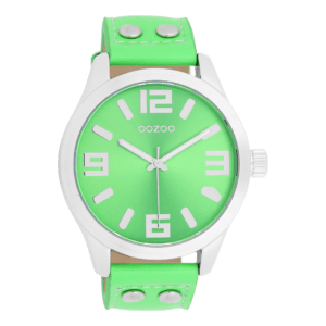 OOZOO Timepieces Neongrün-Silber C1070