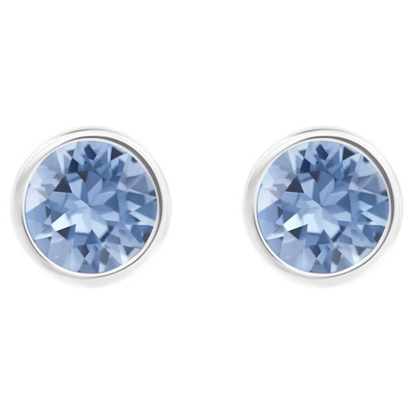 Swarovski Solitair Ohrstecker Blau 5101342