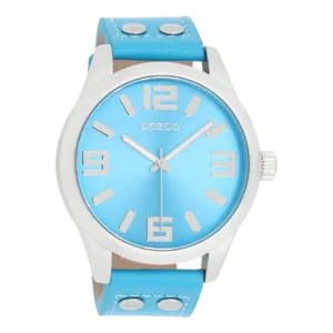 OOZOO Timepieces Hellblau/Silber C1075