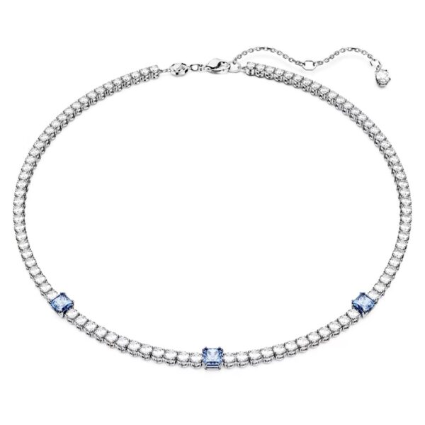 Swarovski Matrix Tennis Halskette Blau 5666167