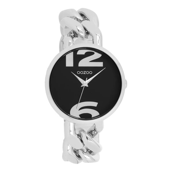 Silberfarbene OOZOO-Uhr Kettenarmband C11261