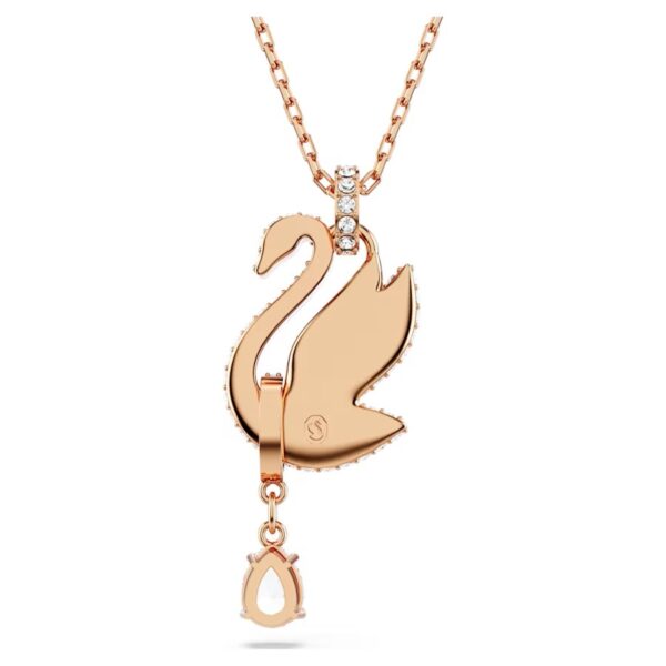 Swarovski Swan Halskette Schwarz- Roségold 5678045 – Bild 4