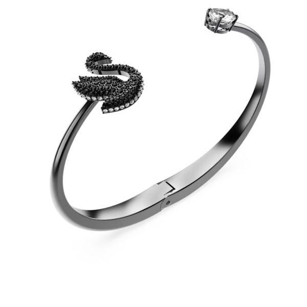 Swarovski Swan Armreif Schwarz – Bild 3