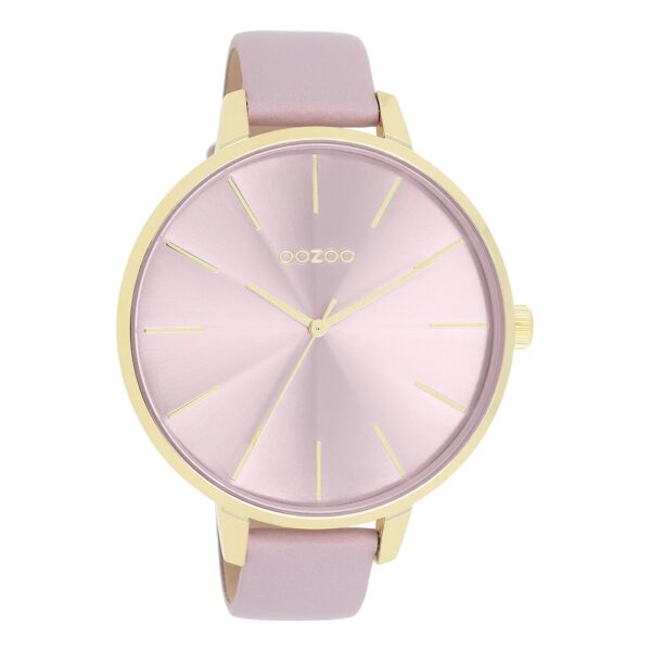 OOZOO Uhr mit lila Lederarmband C11348